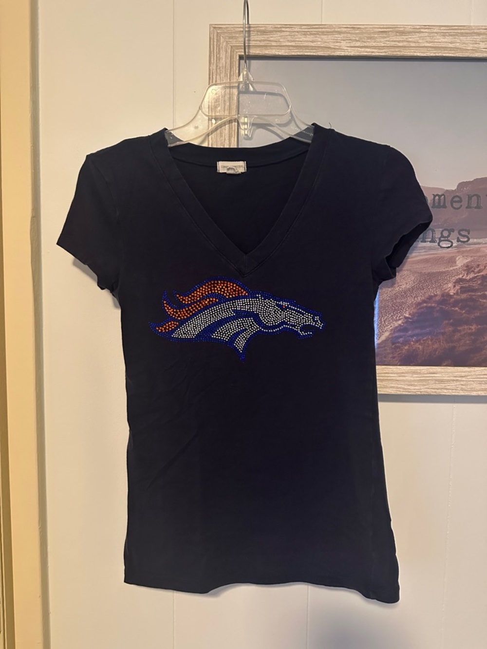 Size Small Custom Bling Bronco’s Tshirt